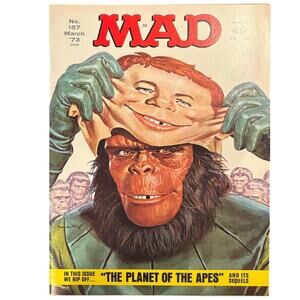 Vintage 1973 Mad Magazine Number 157, The Planet of the Apes - EUC